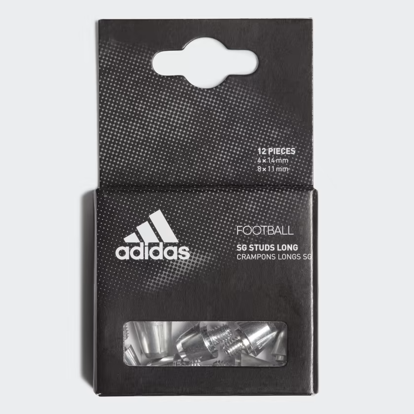 Adidas Aluminium Ersatz Stollen Lang Maximale Traktion auf Weichen Boden Rugby Lagerhaus