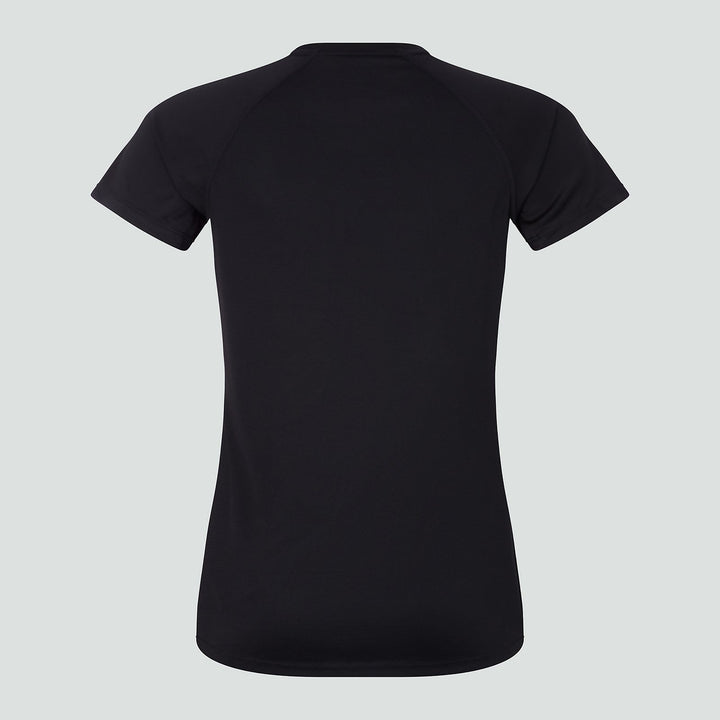 Damen Vapodri Super Light Tee Schwarz/Grau