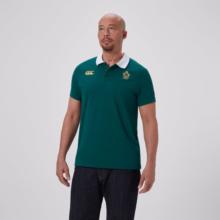 Canterbury Herren Rugby Irland 150. Jubiläums-Poloshirt Grün