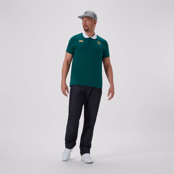 Canterbury Herren Rugby Irland 150. Jubiläums-Poloshirt Grün