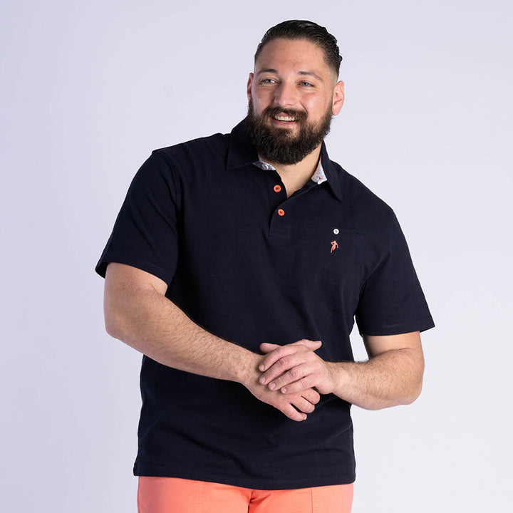 Ruckfield Elegance Navy Polo mit Kurzarm