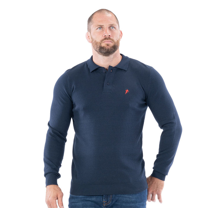 Ruckfield Vichy Polopullover Navy