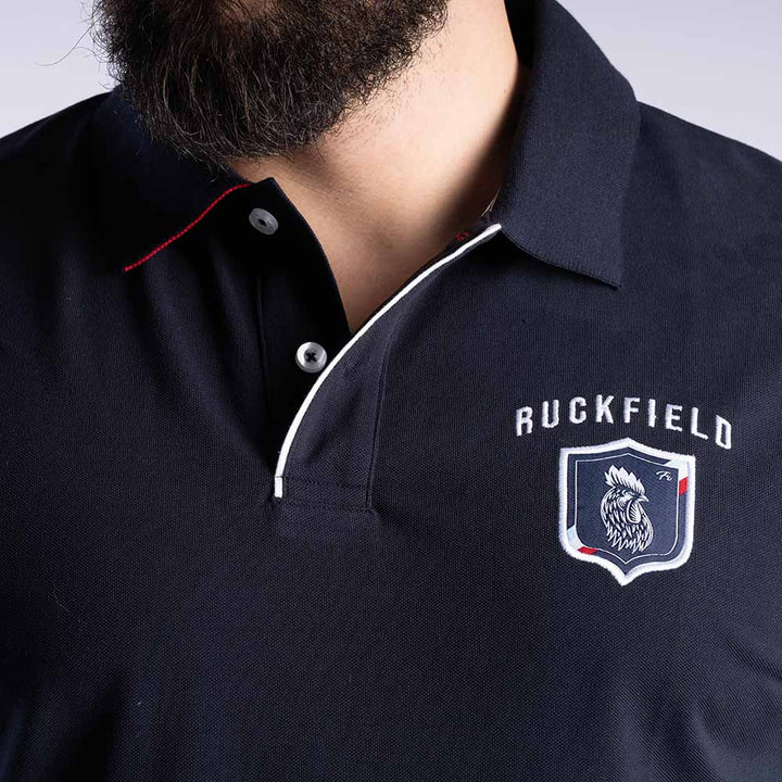 Ruckfield French Rugby Club Navy kortærmet polo
