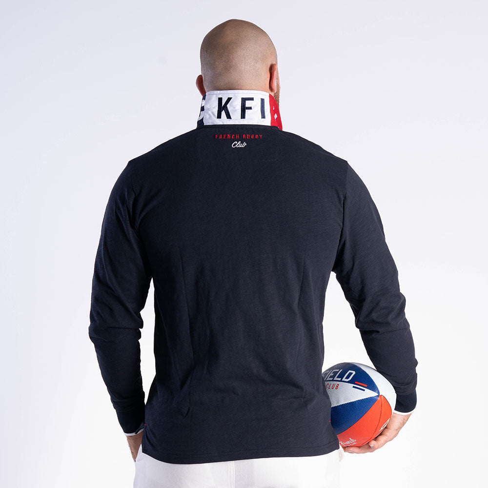 Ruckfield French Rugby Club Navy Langærmet Polo