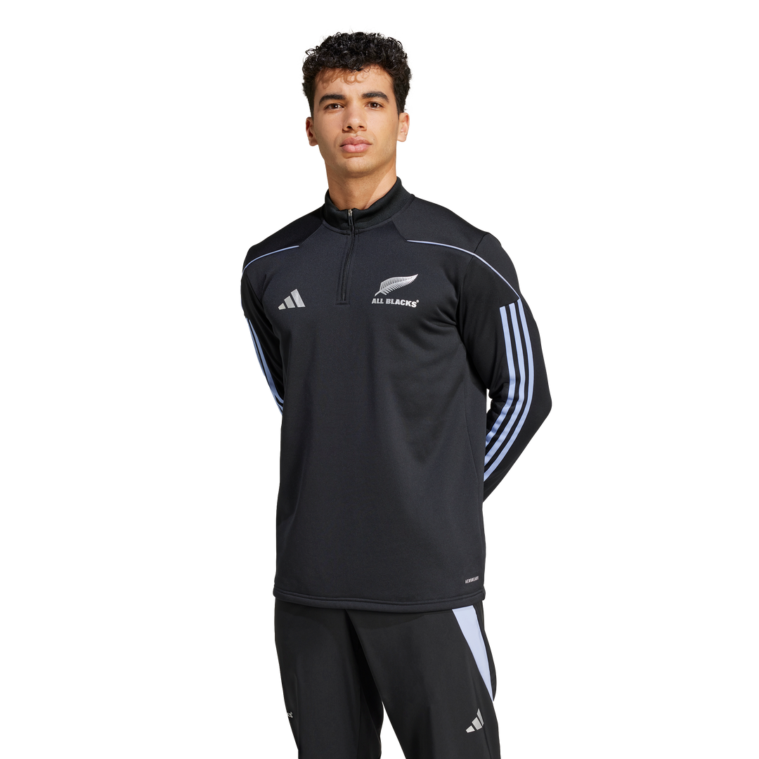 All Blacks Rugby LS Fleece Top Herren Blue Spark