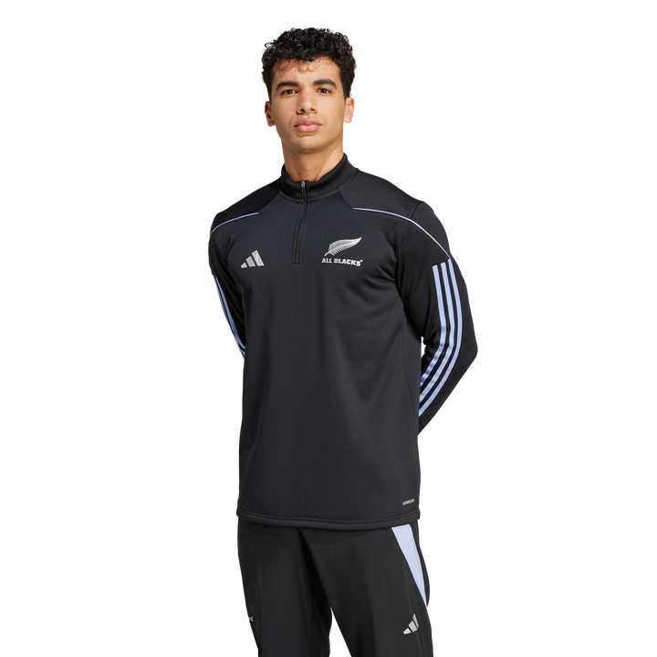 All Blacks Rugby LS Fleece Top Herren Blue Spark