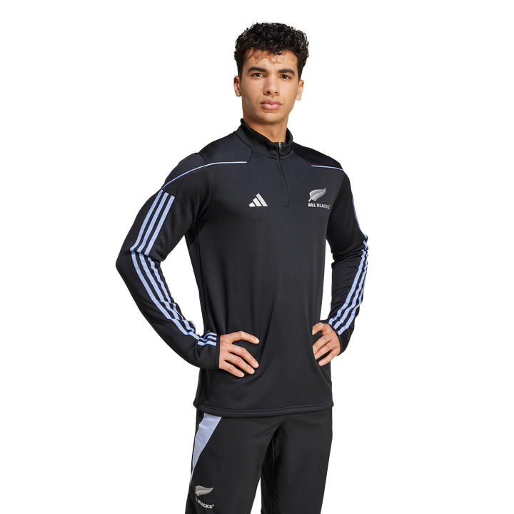 All Blacks Rugby LS Fleece Top Herren Blue Spark