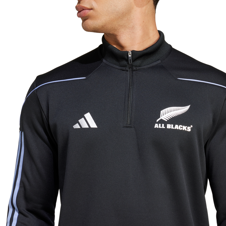 All Blacks Rugby LS Fleece Top Herren Blue Spark