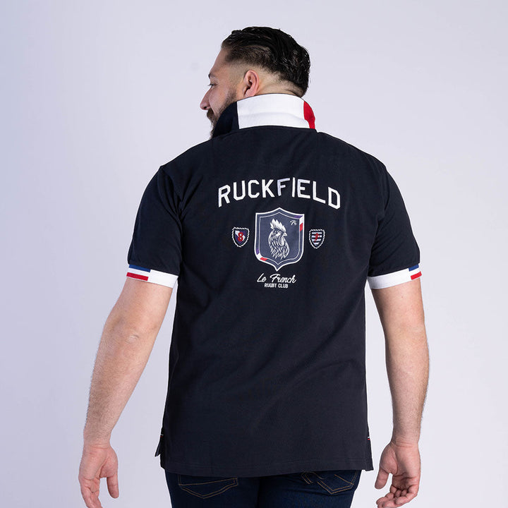 Ruckfield French Rugby Club Navy kortærmet polo