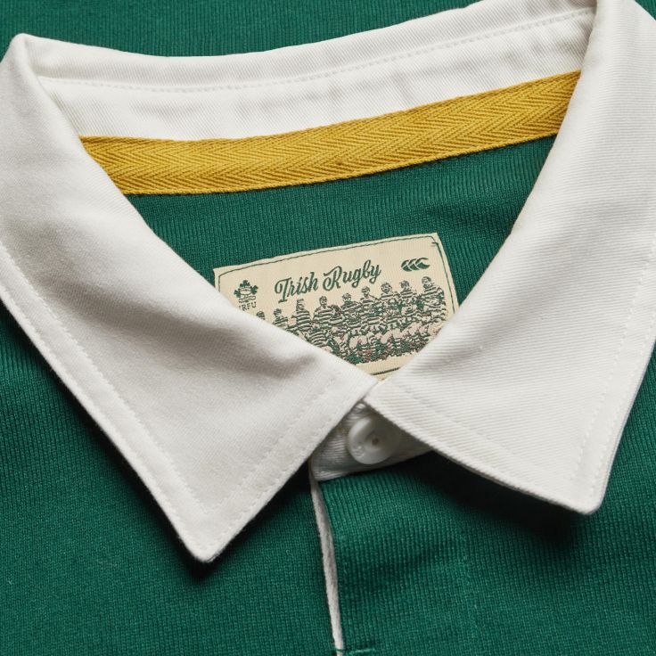 Rugby Irland 150. Jubiläums-Heimtrikot Kurzarm Herren Grün