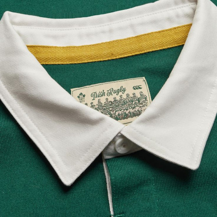 Rugby Irland 150. Jubiläums-Heimtrikot Kurzarm Herren Grün