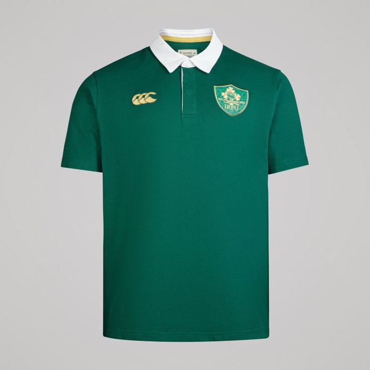 Rugby Irland 150. Jubiläums-Heimtrikot Kurzarm Herren Grün