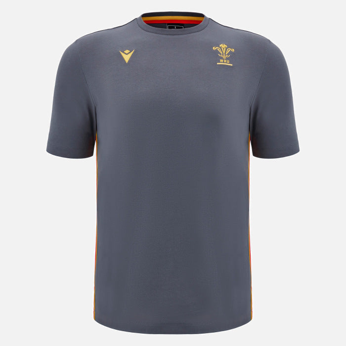 Wales Rugby Travel T-Shirt Anthrazit Herren