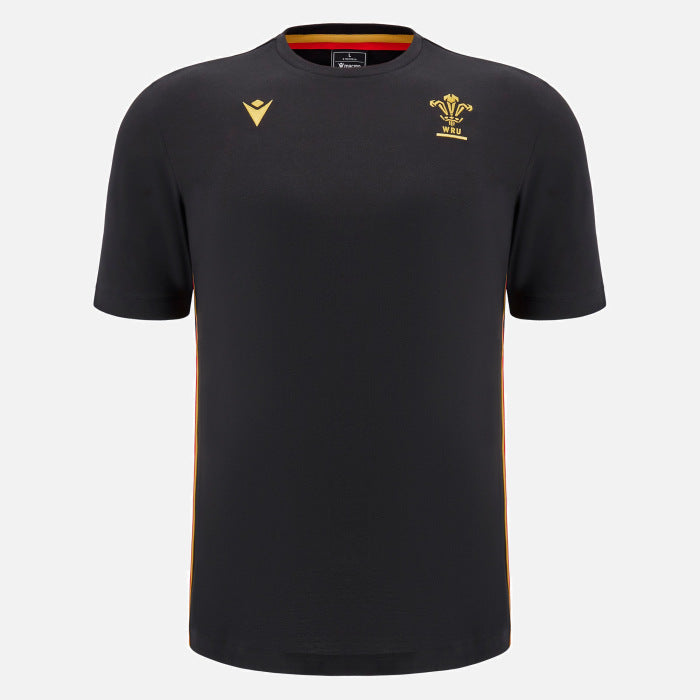 Wales Rugby Travel T-Shirt Schwarz Herren
