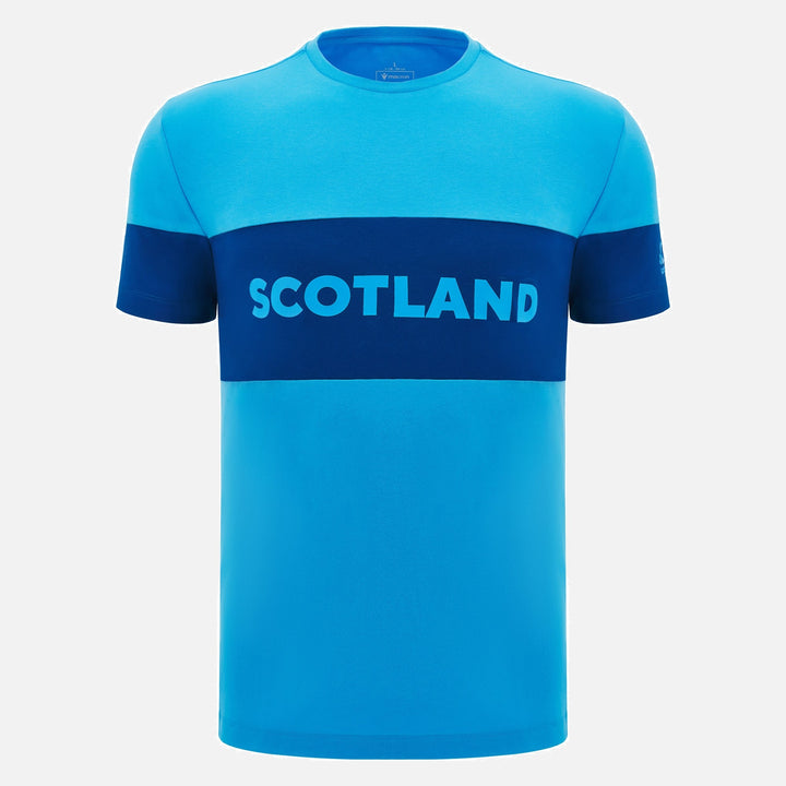 Schottland Rugby 2024/25 Blaues Leisure T-Shirt Herren