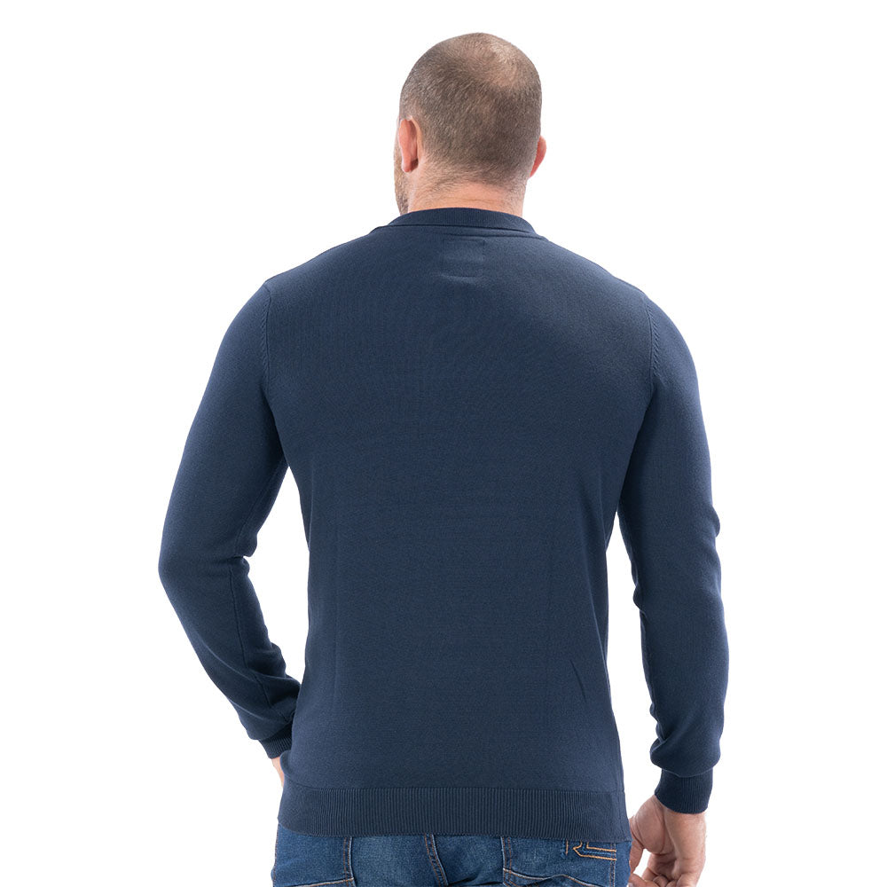 Ruckfield Vichy Polopullover Navy
