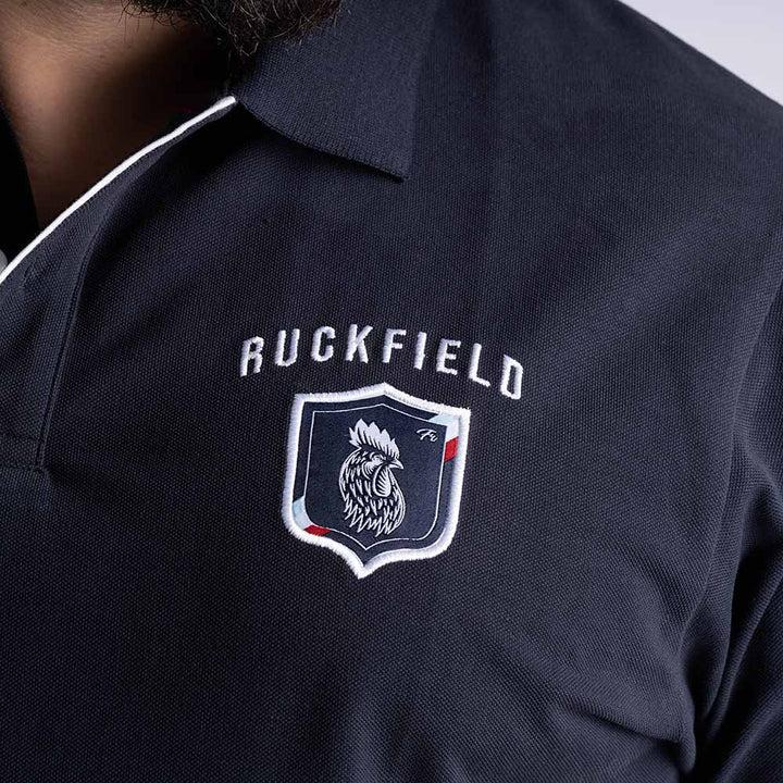 Ruckfield French Rugby Club Navy kortærmet polo