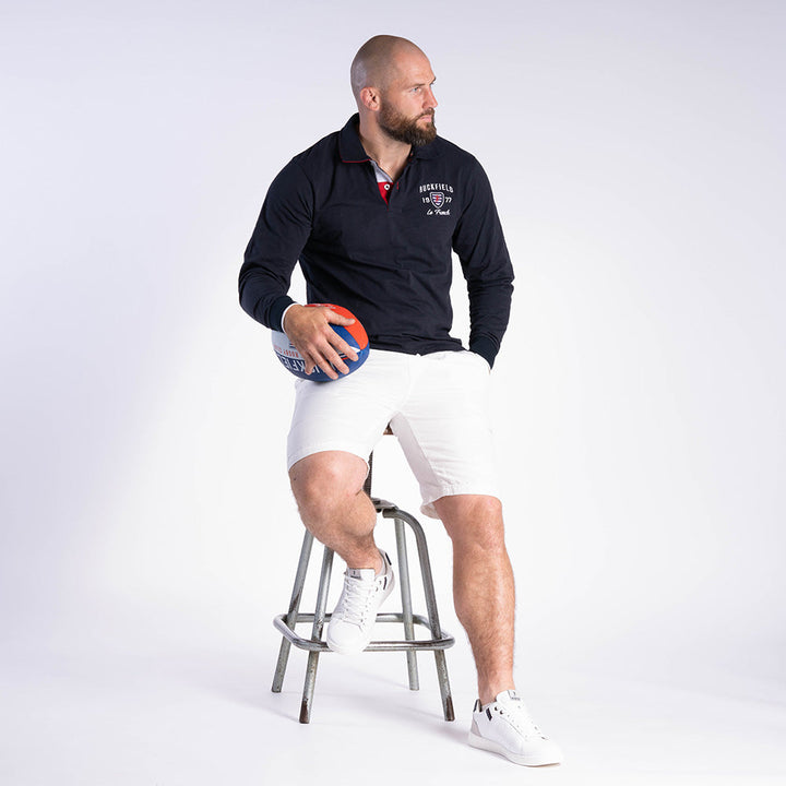 Ruckfield French Rugby Club Navy Langærmet Polo