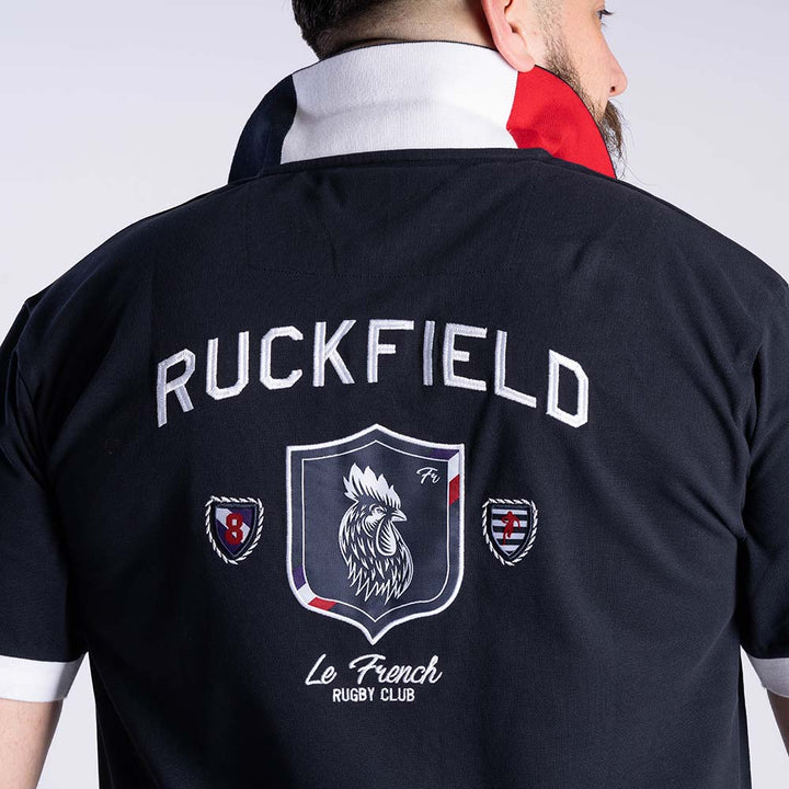 Ruckfield French Rugby Club Navy kortærmet polo
