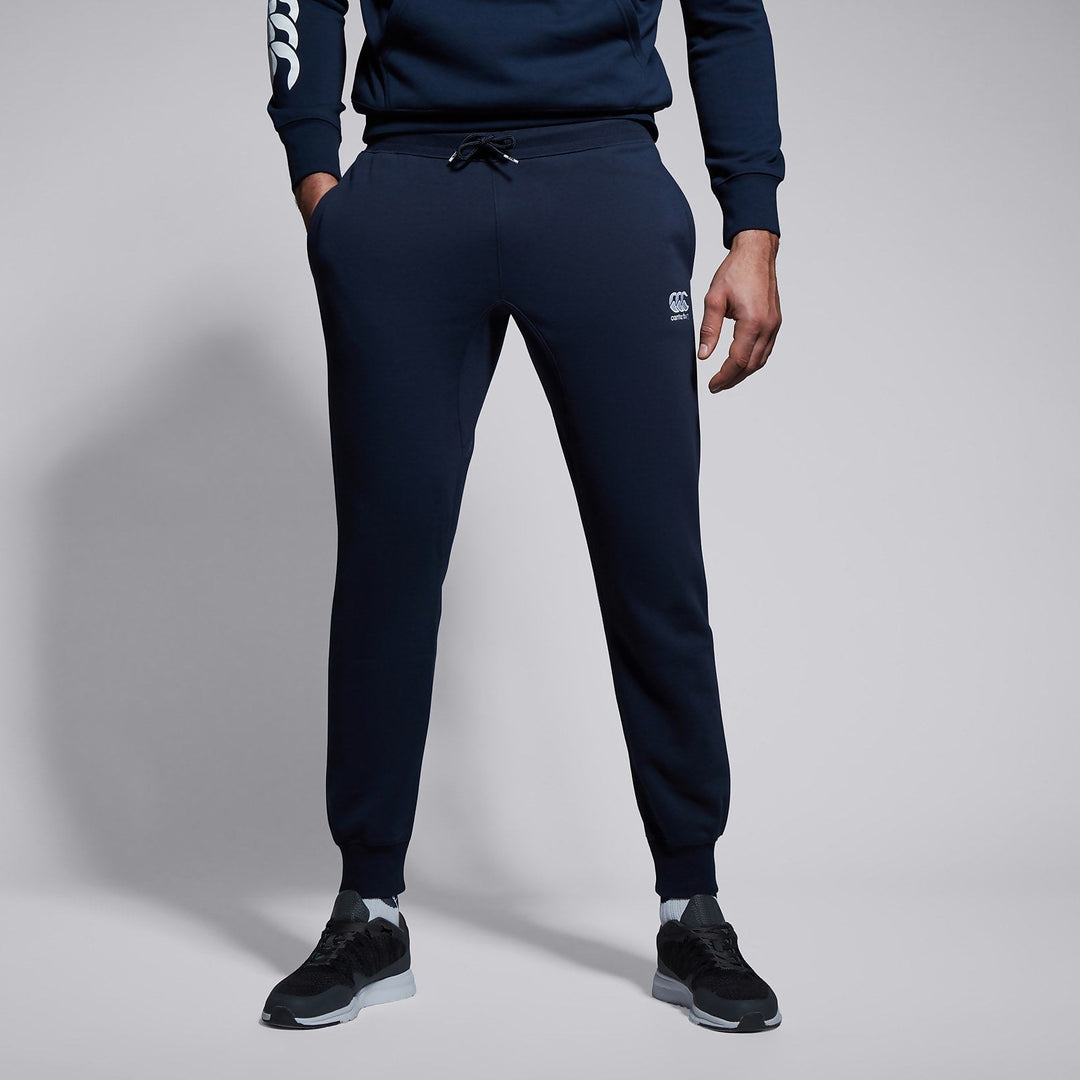 Canterbury fleece manchet bukser marineblå