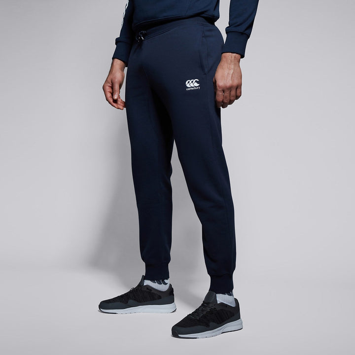 Canterbury fleece manchet bukser marineblå