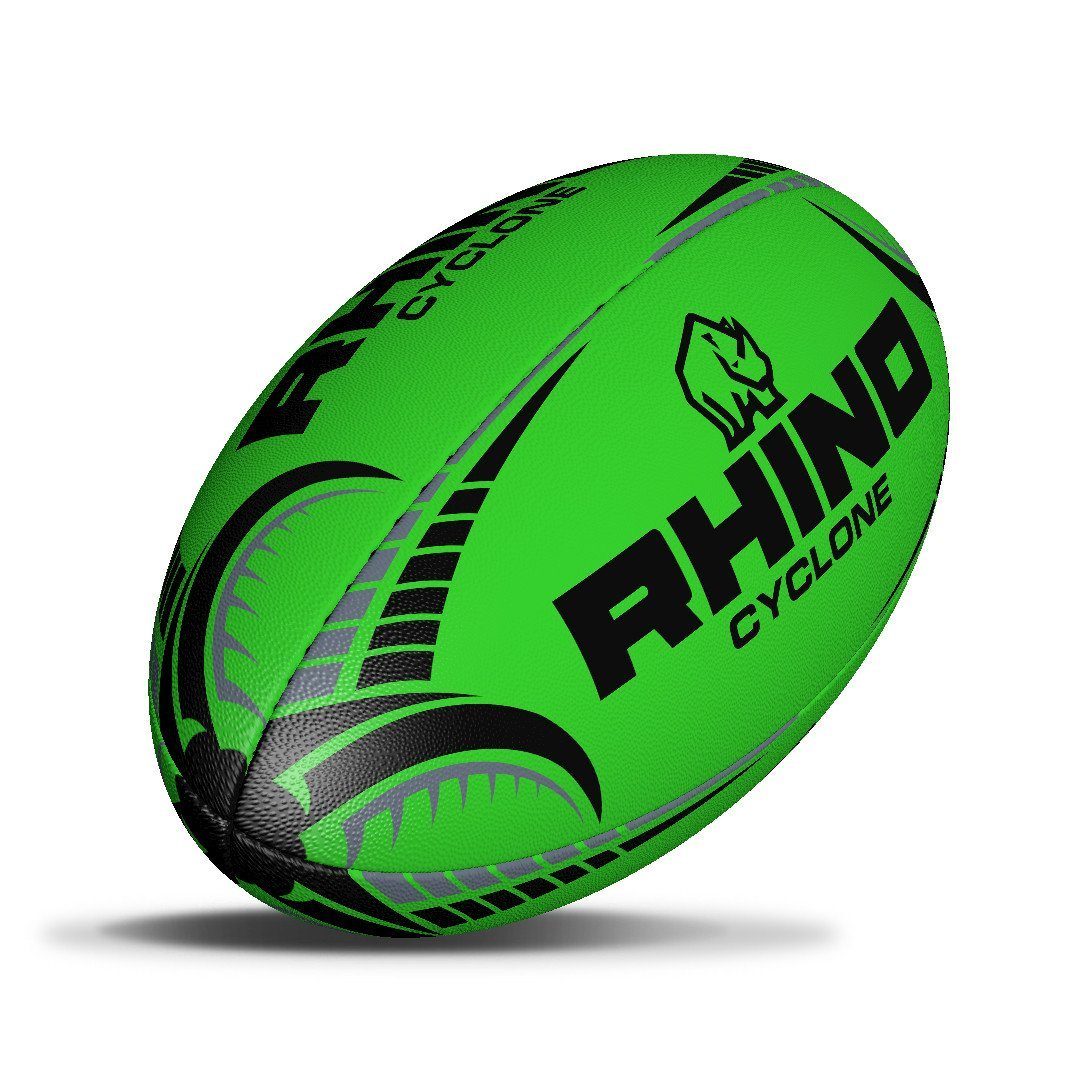 Cyclone Rugbyball Fluor Grün Größe 4